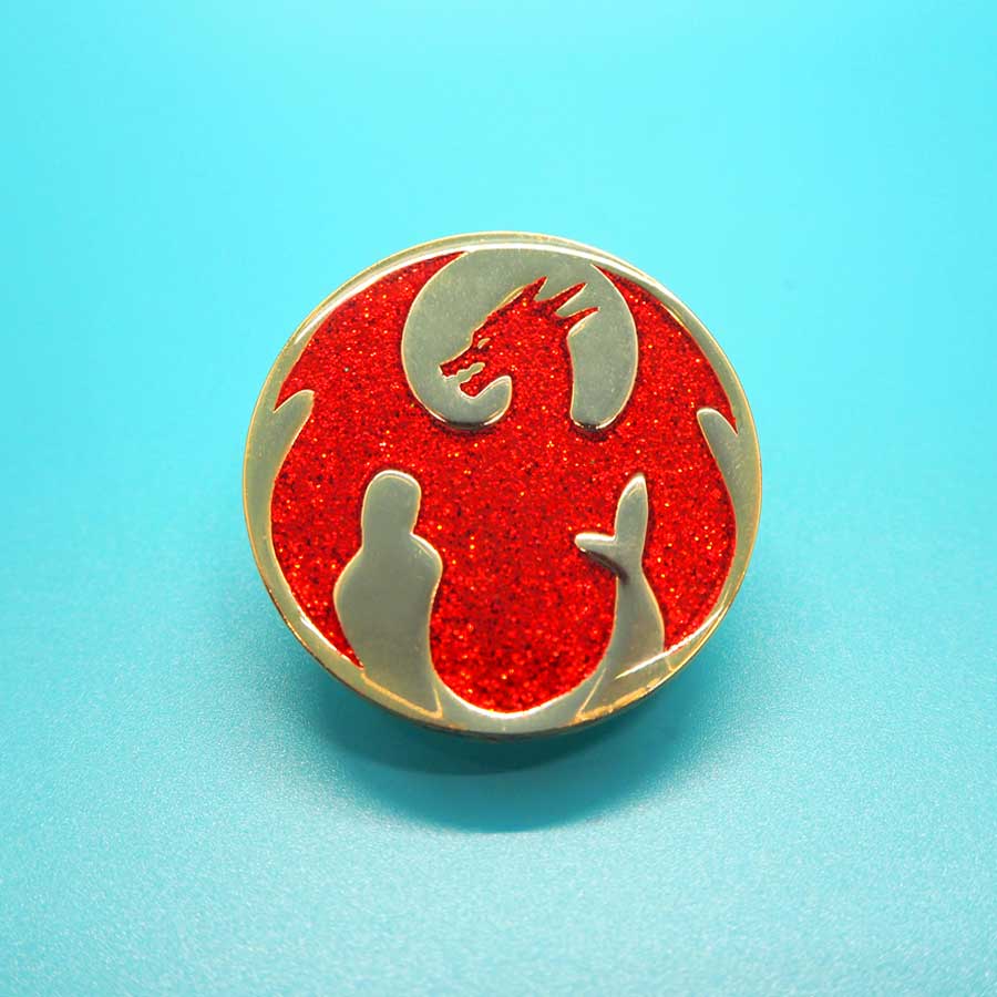 Solarflare Dragon Badge
