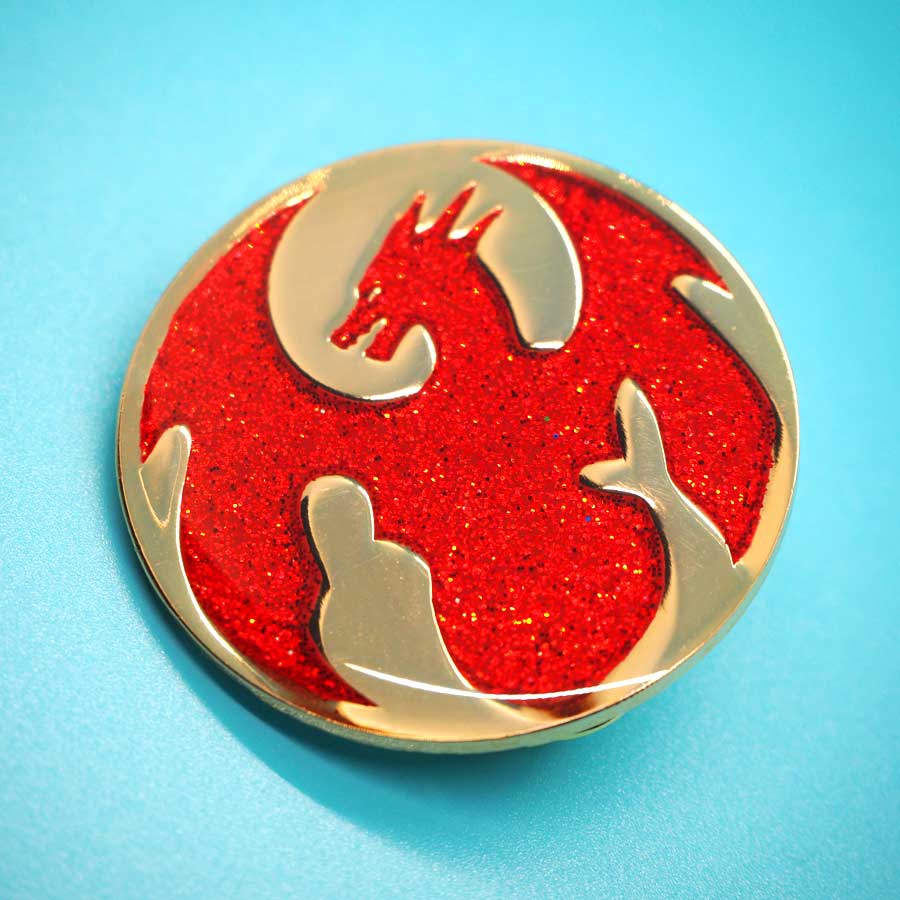 Solarflare Dragon Badge
